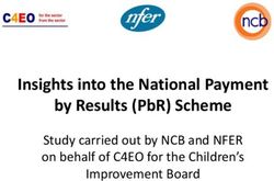 INSIGHTS INTO THE NATIONAL PAYMENT BY RESULTS (PBR) SCHEME - STUDY CARRIED OUT BY NCB AND NFER ON BEHALF OF C4EO FOR THE CHILDREN'S IMPROVEMENT BOARD