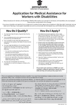 Application for Medical Assistance for Workers with Disabilities