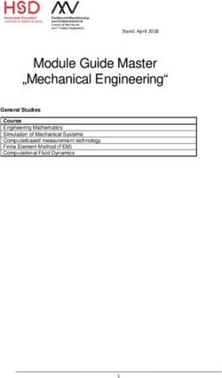 Module Guide Master "Mechanical Engineering" - General Studies Course Engineering Mathematics Simulation of Mechanical Systems Computerbased ...