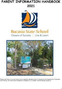 PARENT INFORMATION HANDBOOK 2021 - Bucasia State School