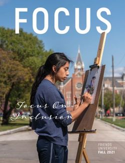 Focus On Inclusion FRIENDS UNIVERSIT Y FALL 2021 - Friends University