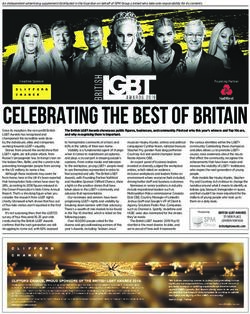 CELEBRATING THE BEST OF BRITAIN - British LGBT Awards