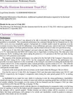 Pacific Horizon Investment Trust PLC - Baillie Gifford