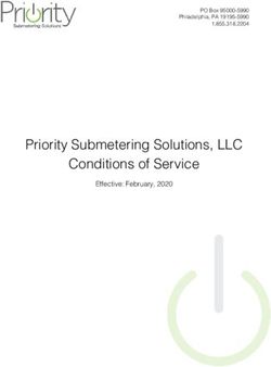 Priority Submetering Solutions, LLC Conditions of Service - Effective: February, 2020 - Priority Submetering Solutions Inc.