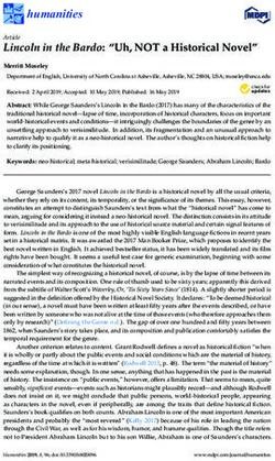 Lincoln in the Bardo: "Uh, NOT a Historical Novel" - MDPI