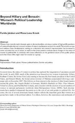 Beyond Hillary and Benazir: Women's Political Leadership Worldwide