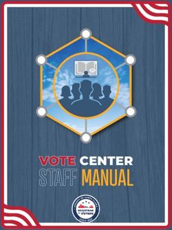 STAFF MANUAL VOTE CENTER - the County of Santa Clara