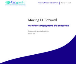 Moving IT Forward 4G Wireless Deployments and Effect on IT - Telecom & Media Insights Issue 65
