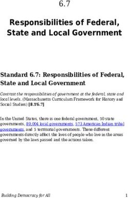 Responsibilities of Federal, State and Local Government - Equity Press