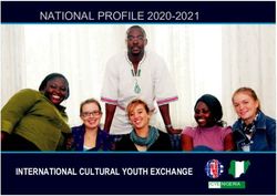 NATIONAL PROFILE 2020-2021 - INTERNATIONAL CULTURAL YOUTH EXCHANGE