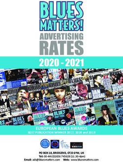 RATES 2020 2021 - EUROPEAN BLUES AWARDS - Blues Matters