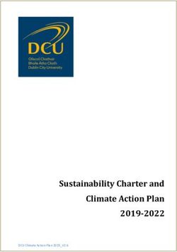 Sustainability Charter and Climate Action Plan 2019-2022 - Dublin City University