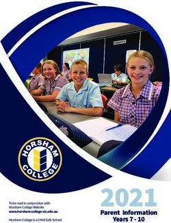 2021 Parent Information Years 7 10 - To be read in conjunction with Horsham College Website