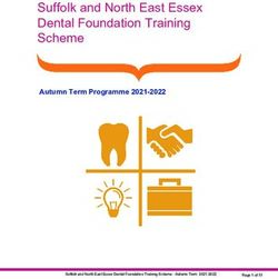 Suffolk and North East Essex Dental Foundation Training Scheme - Autumn Term Programme 2021-2022