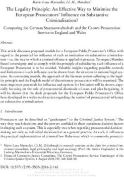 The Legality Principle: An Effective Way to Minimise the European Prosecutors' Influence on Substantive Criminalisation?