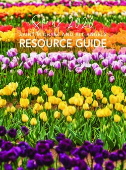 Spring 2020 RESOURCE GUIDE - SAINT MICHAEL AND ALL ANGELS