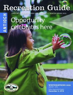 Recreation Guide Opportunity celebrates here - WINTER/SPRING 2019 - City of Antioch
