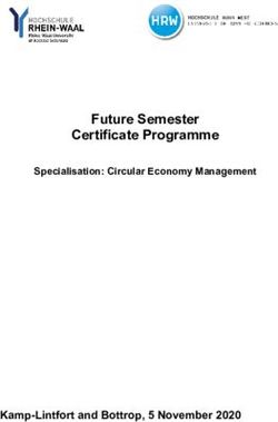 Future Semester Certificate Programme - Kamp-Lintfort and Bottrop, 5 November 2020 - Hochschule Rhein ...