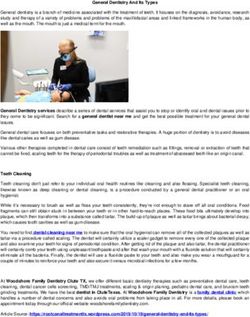 General Dentistry And Its Types