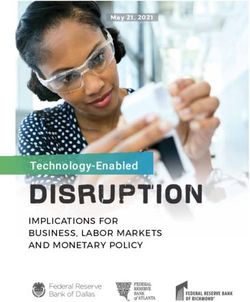 Technology-Enabled IMPLICATIONS FOR BUSINESS, LABOR MARKETS AND MONETARY POLICY - May 21, 2021 - Federal Reserve Bank of Dallas