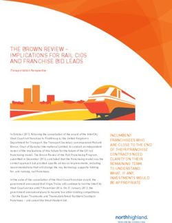 THE BROWN REVIEW - IMPLICATIONS FOR RAIL CIOS AND FRANCHISE BID LEADS
