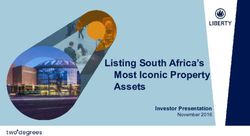 Listing South Africa's Most Iconic Property Assets - Investor Presentation November 2016 - The Vault