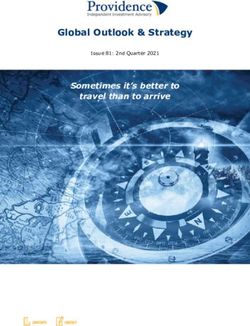 Global Outlook & Strategy - Sometimes it's better to travel than to arrive Issue 81: 2nd Quarter 2021 - Providence Wealth