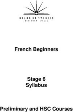French Beginners Stage 6 Syllabus Preliminary and HSC Courses - NSW Education Standards