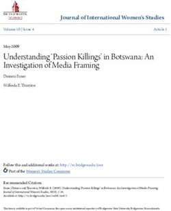 Understanding 'Passion Killings' in Botswana: An Investigation of Media Framing - Bridgewater State ...