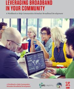 LEVERAGING BROADBAND IN YOUR COMMUNITY - A Workbook to Help Communities Stimulate Broadband Development - UNL CMS