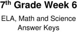 7th Grade Week 6 ELA, Math and Science Answer Keys - Davison Community Schools