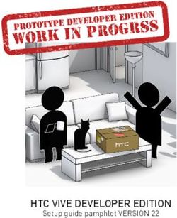 HTC VIVE DEVELOPER EDITION - Setup guide pamphlet VERSION 22