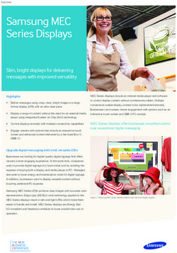 Samsung MEC Series Displays - Slim, bright displays for delivering messages with improved versatility