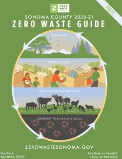 ZERO WASTE GUIDE SONOMA COUNT Y 2020-21 - ZEROWASTESONOMA .GOV COMPOST FOR HEALTHY SOILS - Zero Waste Sonoma