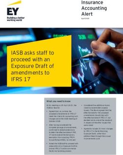 IASB asks staff to proceed with an Exposure Draft of amendments to - IFRS 17 - EY