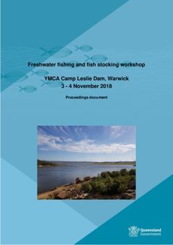 Freshwater fishing and fish stocking workshop YMCA Camp Leslie Dam, Warwick 3 - 4 November 2018 - Proceedings document