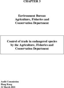 Environment Bureau Agriculture, Fisheries and Conservation Department Control of trade in endangered species by the Agriculture, Fisheries and ...