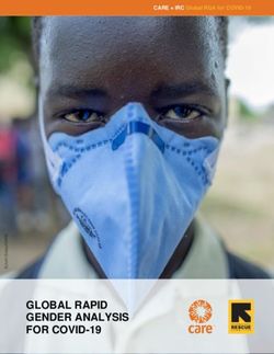 GLOBAL RAPID GENDER ANALYSIS FOR COVID-19 - Care International