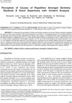 Perception of Causes of Repetition Amongst Dentistry Students A Novel Experience with Content Analysis