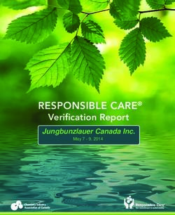 RESPONSIBLE CARE Verification Report - Jungbunzlauer Canada Inc - Chemistry ...