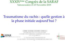 Traumatisme du rachis : quelle gestion à - saranf