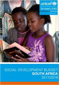 SOUTH AFRICA SOCIAL DEVELOPMENT BUDGET - SOUTH AFRICA - UNICEF