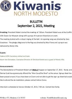 BULLETIN September 2, 2021, Meeting - North Modesto ...