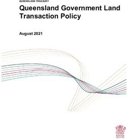 Queensland Government Land Transaction Policy - August 2021 QUEENSLAND TREASURY