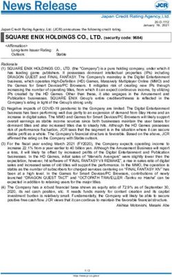 SQUARE ENIX HOLDINGS CO., LTD. (security code: 9684)