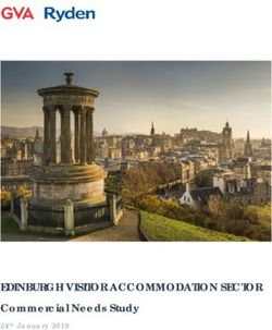EDINBURGH VISITOR ACCOMMODATION SECTOR - Commercial Needs Study 24th January 2019 - Edinburgh Council