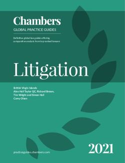 Litigation GLOBAL PRACTICE GUIDES - British Virgin Islands Alex Hall Taylor QC, Richard Brown, Tim Wright and Simon Hall Carey Olsen