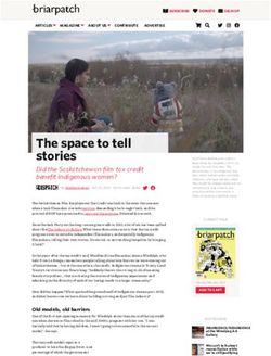 The space to tell stories - Did the Saskatchewan film tax credit benefit Indigenous women? - Alberta Magazine Publishers Association