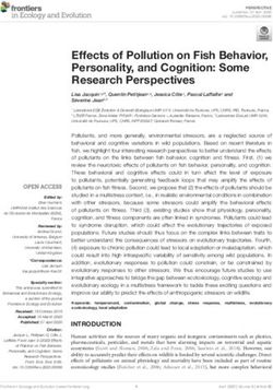 Effects of Pollution on Fish Behavior, Personality, and Cognition: Some Research Perspectives