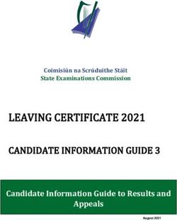 Candidate Information Guide to Results and Appeals - Coimisiún na Scrúduithe Stáit State Examinations Commission